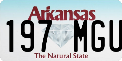 AR license plate 197MGU