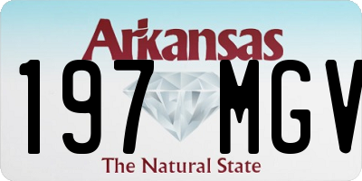 AR license plate 197MGV