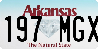 AR license plate 197MGX