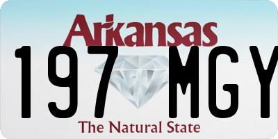 AR license plate 197MGY
