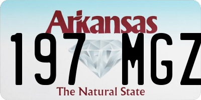 AR license plate 197MGZ