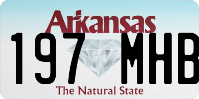 AR license plate 197MHB