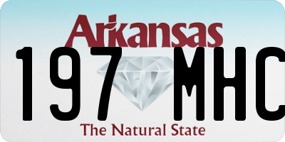 AR license plate 197MHC