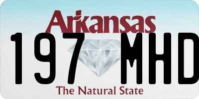 AR license plate 197MHD