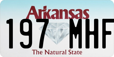 AR license plate 197MHF
