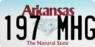 AR license plate 197MHG