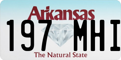 AR license plate 197MHI
