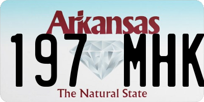 AR license plate 197MHK