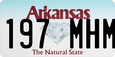 AR license plate 197MHM