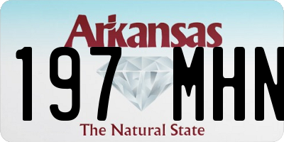 AR license plate 197MHN