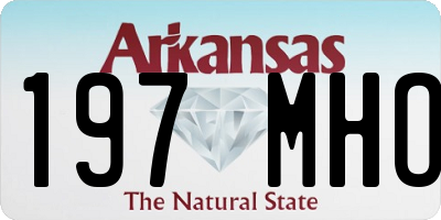 AR license plate 197MHO