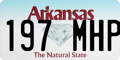 AR license plate 197MHP