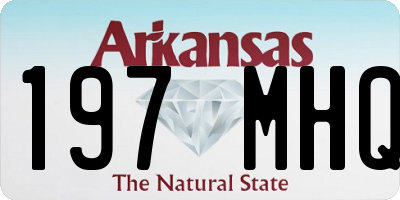 AR license plate 197MHQ