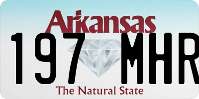 AR license plate 197MHR