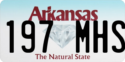AR license plate 197MHS
