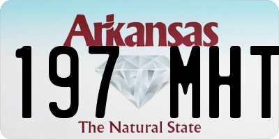 AR license plate 197MHT