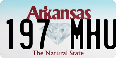 AR license plate 197MHU