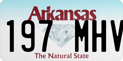 AR license plate 197MHV