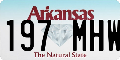 AR license plate 197MHW