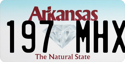 AR license plate 197MHX