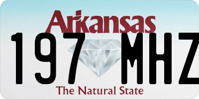AR license plate 197MHZ