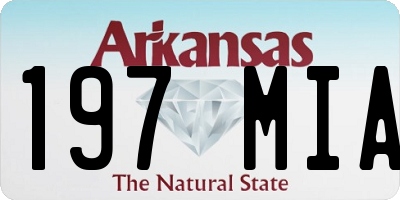 AR license plate 197MIA