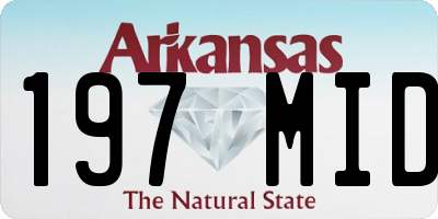 AR license plate 197MID