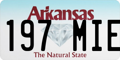 AR license plate 197MIE