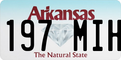 AR license plate 197MIH