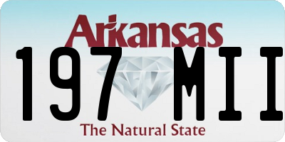 AR license plate 197MII