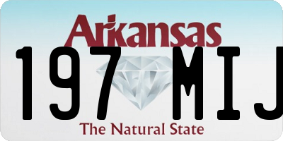 AR license plate 197MIJ