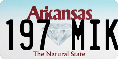 AR license plate 197MIK