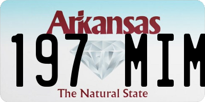 AR license plate 197MIM