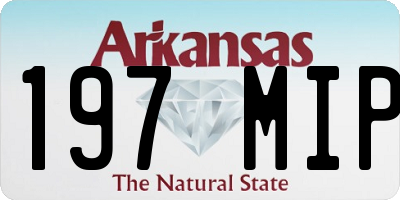 AR license plate 197MIP