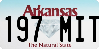 AR license plate 197MIT
