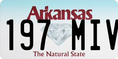 AR license plate 197MIV