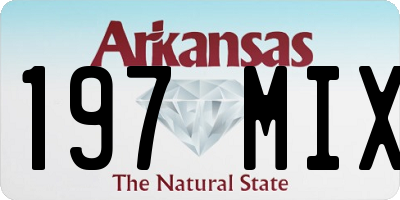 AR license plate 197MIX