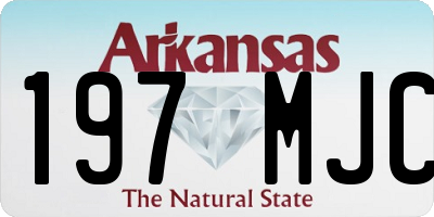 AR license plate 197MJC