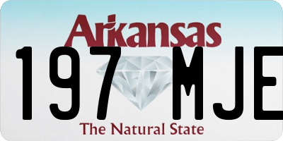 AR license plate 197MJE