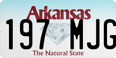 AR license plate 197MJG