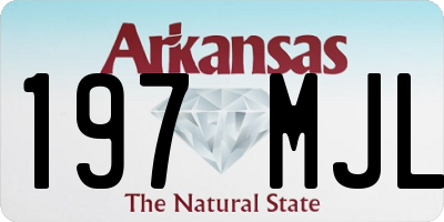 AR license plate 197MJL