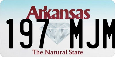 AR license plate 197MJM
