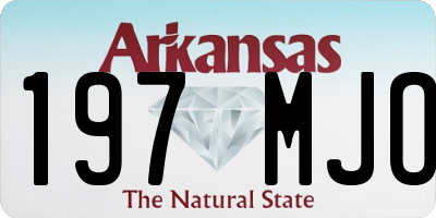 AR license plate 197MJO
