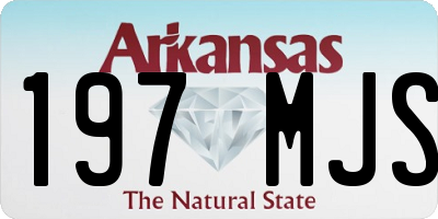 AR license plate 197MJS