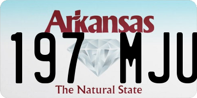 AR license plate 197MJU