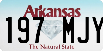 AR license plate 197MJY