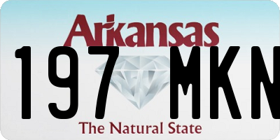 AR license plate 197MKN