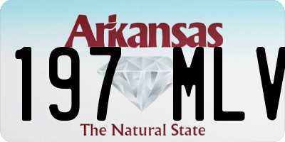 AR license plate 197MLV