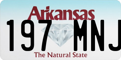 AR license plate 197MNJ