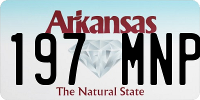 AR license plate 197MNP